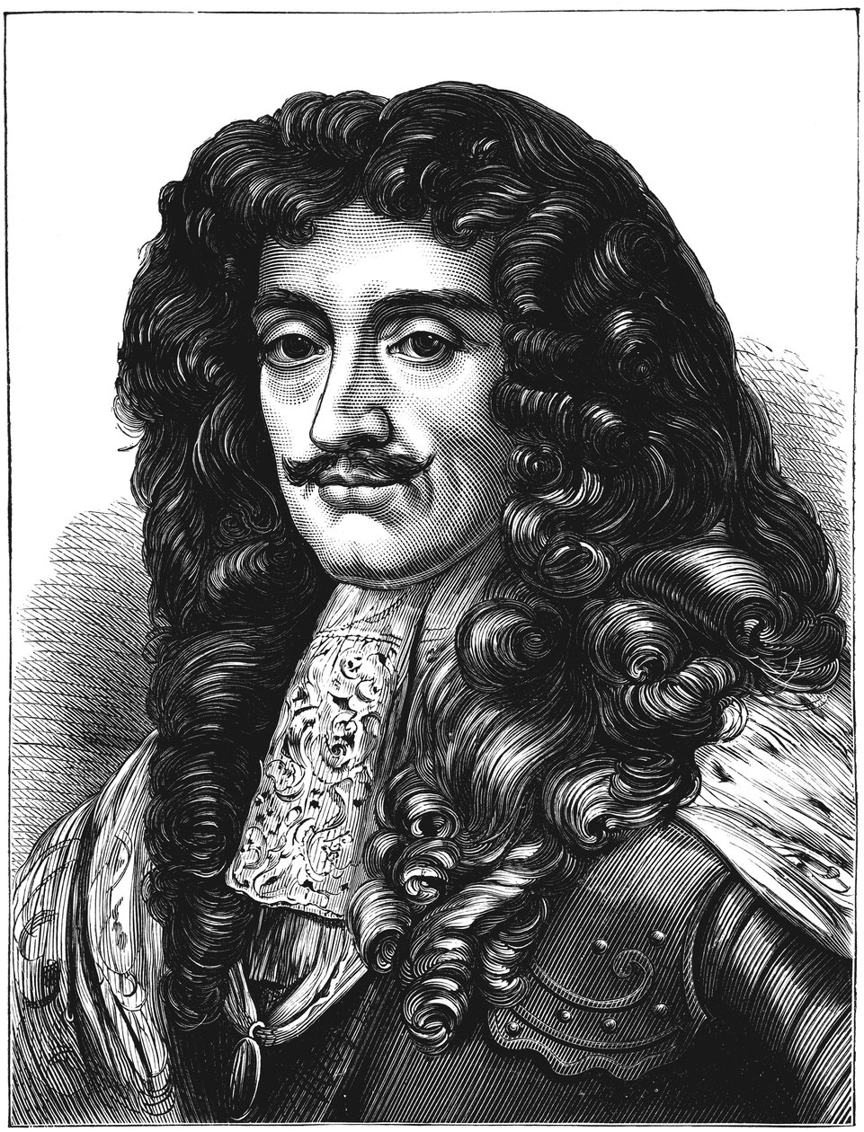 Carlos II, Rey de Gran Bretaña e Irlanda 1660-1685, c1880 de Unbekannt