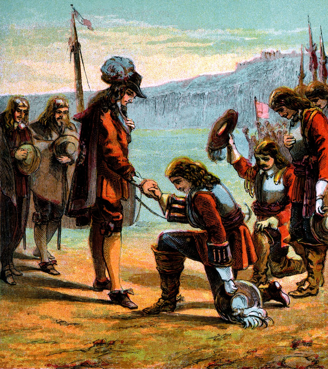 Carlos II y el General Monck, c1660, c1850 de Unbekannt