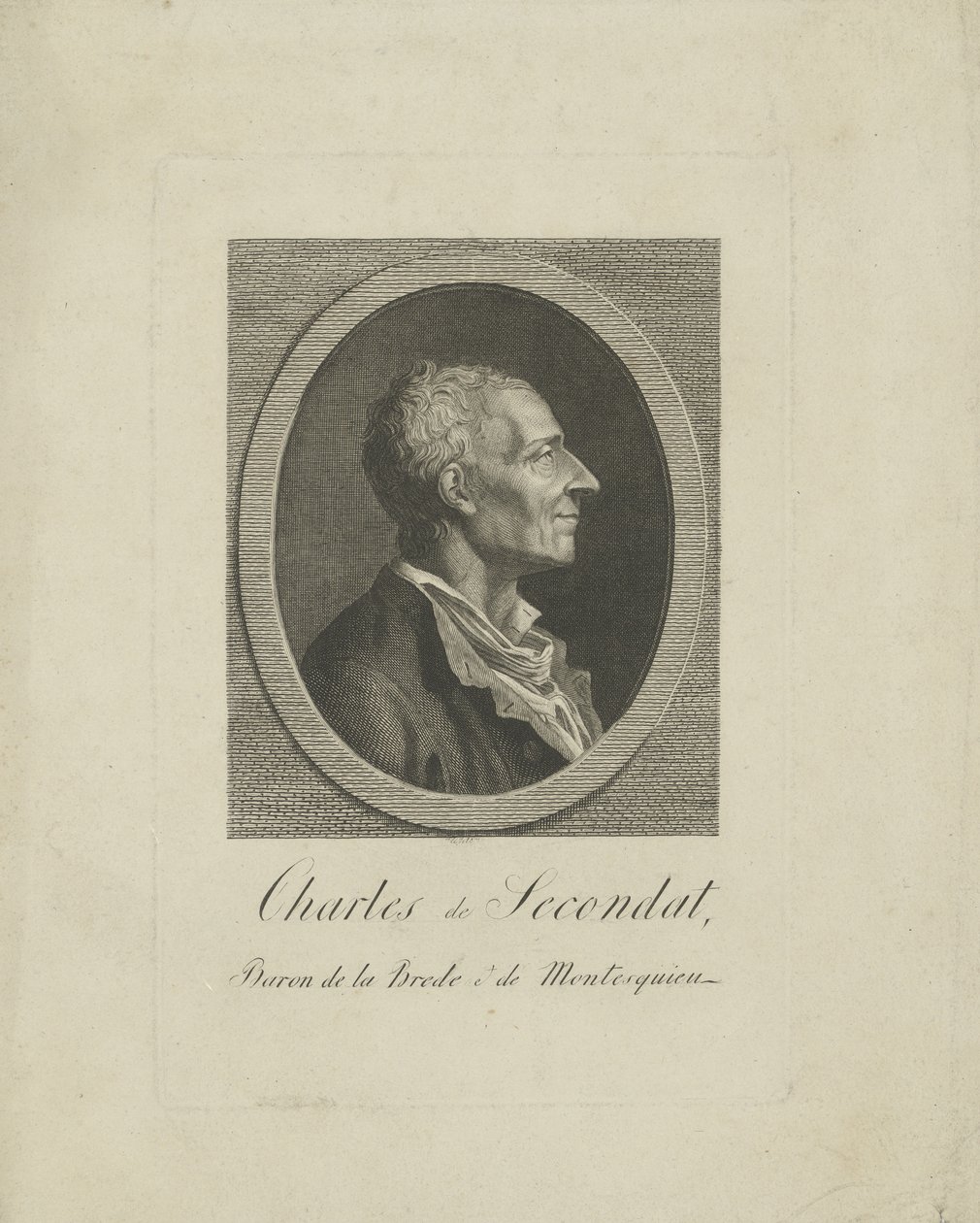 Charles de Secondat, Barón de Montesquieu 1689-1755, c. 1795 de Unbekannt