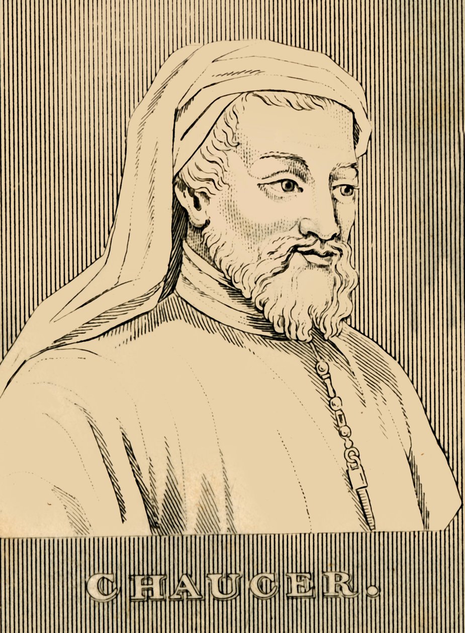 Chaucer, 1343-1400, 1830 de Unbekannt