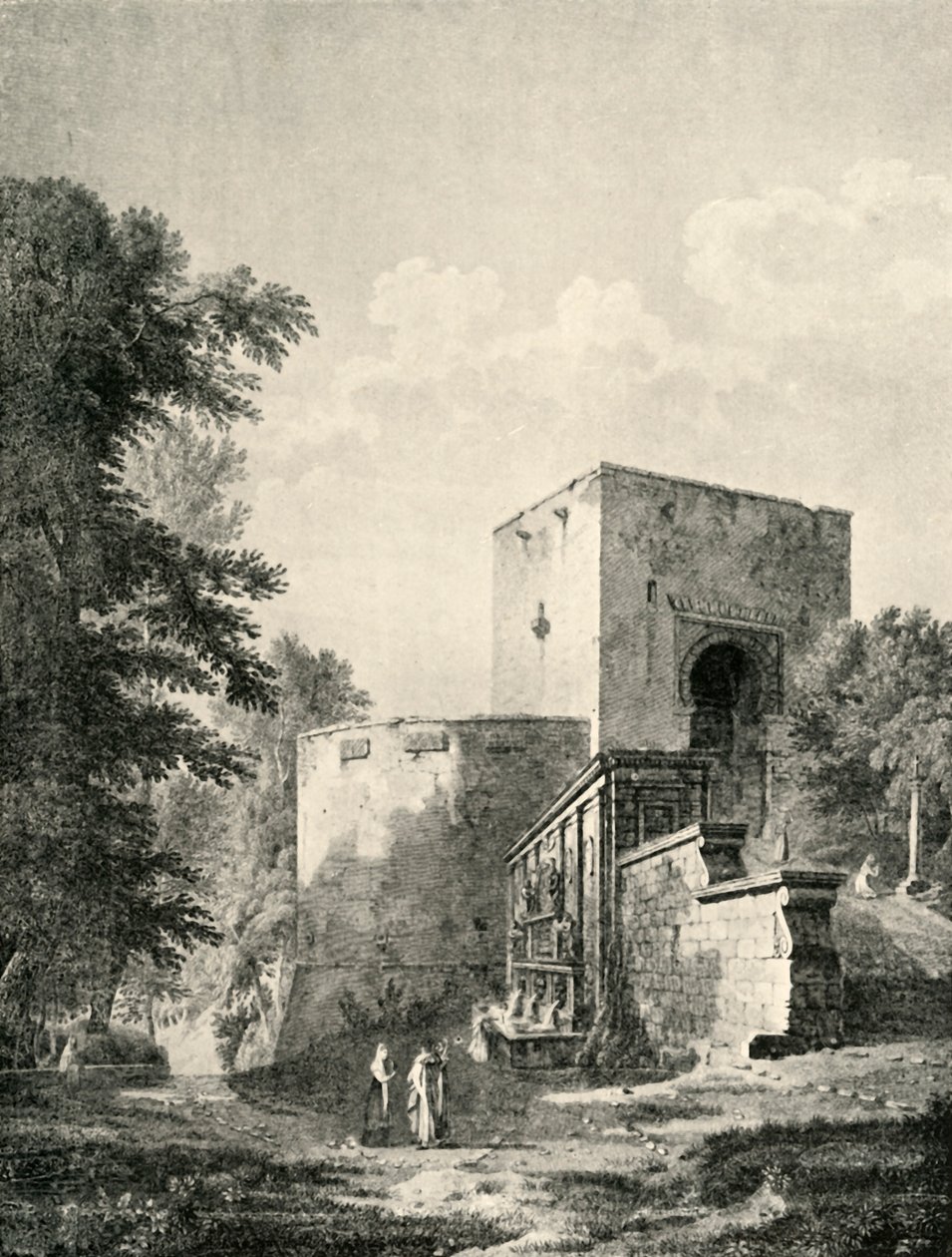 Puerta principal de la Alhambra, siglo XIX, 1907 de Unbekannt