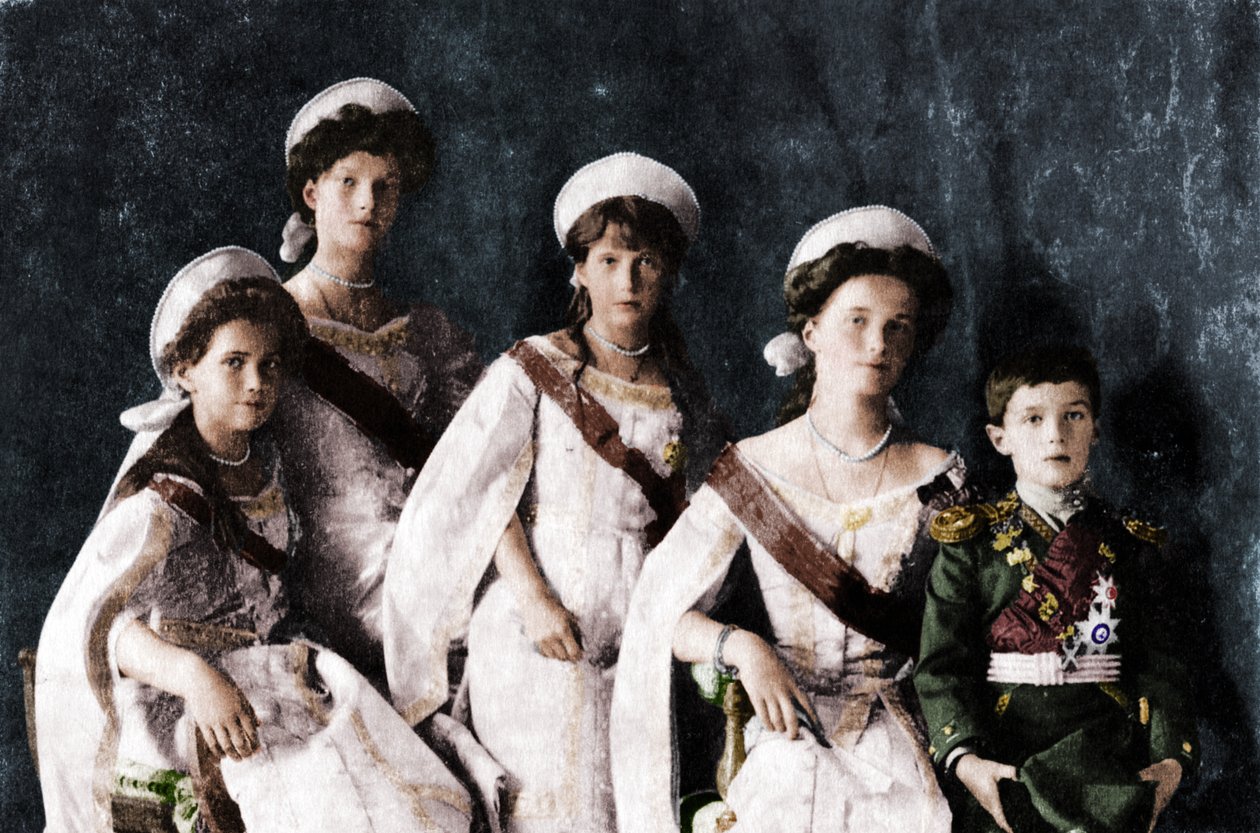 Hijos del Zar Nicolás II de Rusia, c1910 de Unbekannt