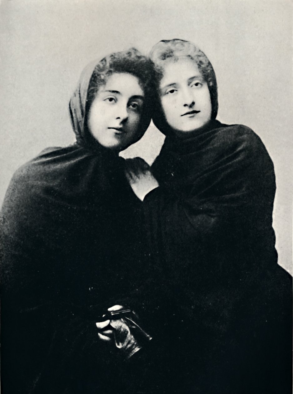 Damas chilenas con atuendo de iglesia Manto, 1911 de Unbekannt