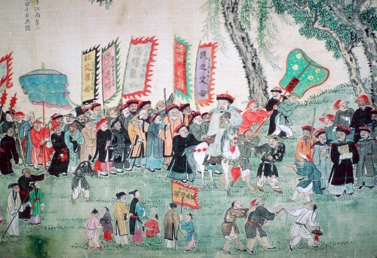 Pintura china de una serie sobre Chao Hsia de Unbekannt