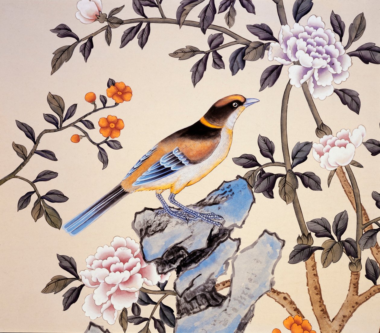 Papel pintado chinoiserie, Marble Hill House, Twickenham, Richmond-upon-Thames, Londres, c2007 de Unbekannt