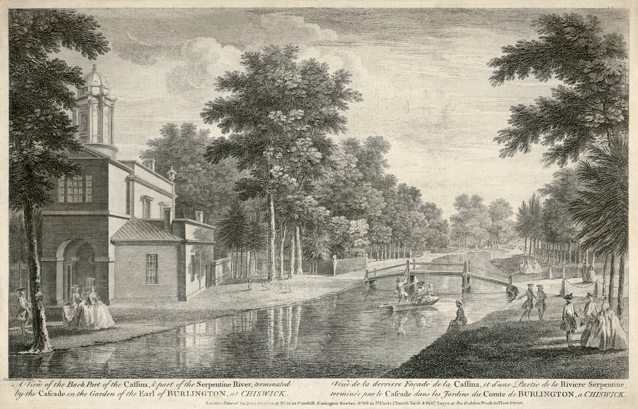 Chiswick House, Hounslow, Londres, 1750 de Unbekannt