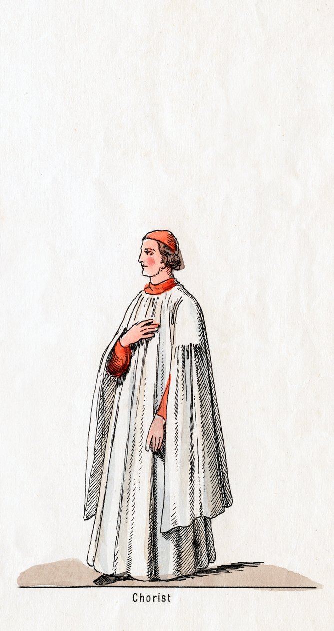 Corista, diseño de vestuario para la obra de Shakespeare, Enrique VIII, siglo XIX de Unbekannt