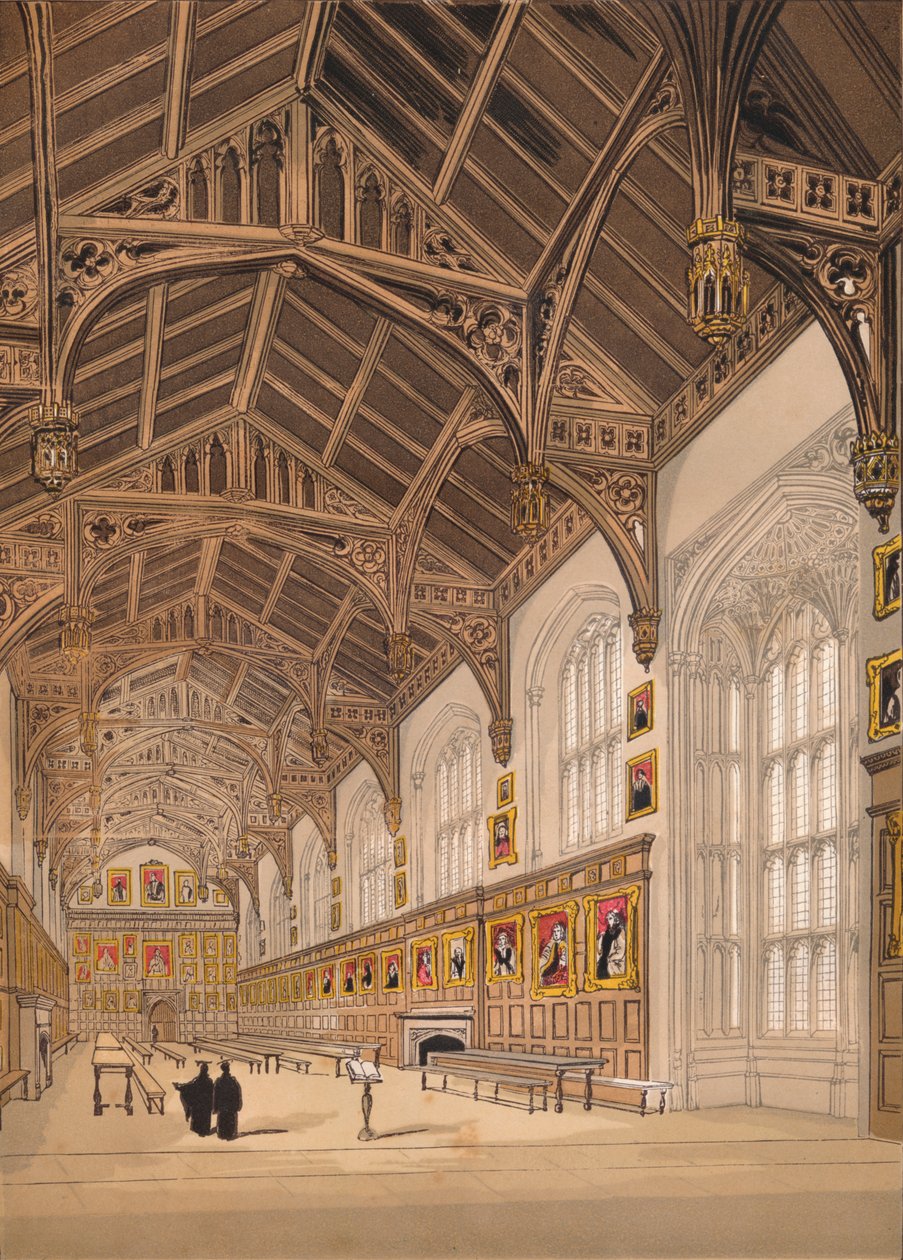 Salón de la Iglesia de Cristo, Oxford, 1845 de Unbekannt