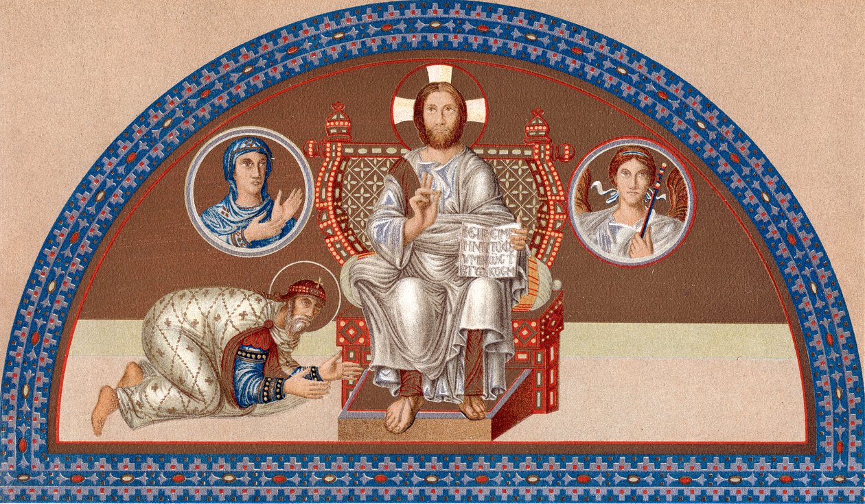Cristo entronizado, finales del siglo IX de Unbekannt