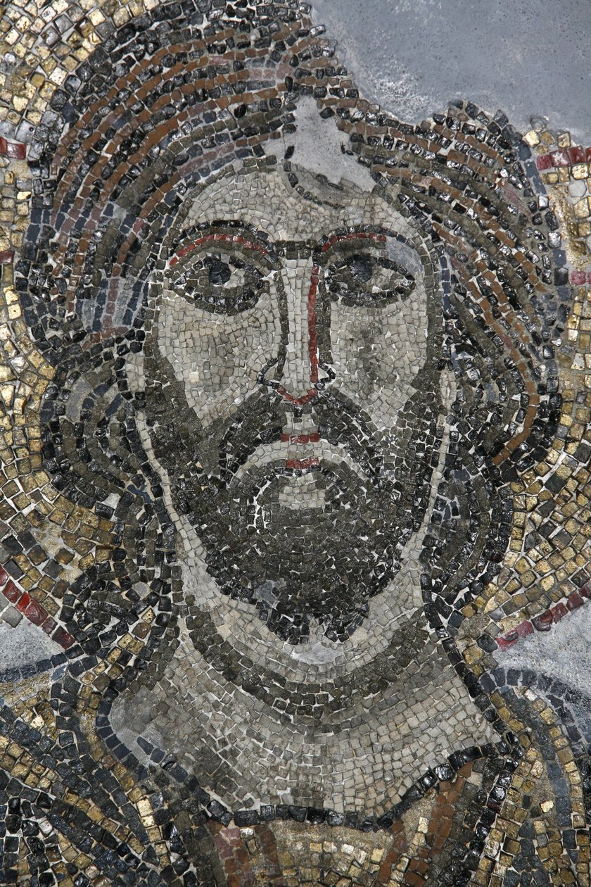 Mosaico de Cristo en la capilla del Gólgota en la Iglesia del Santo Sepulcro, Jerusalén de Unbekannt