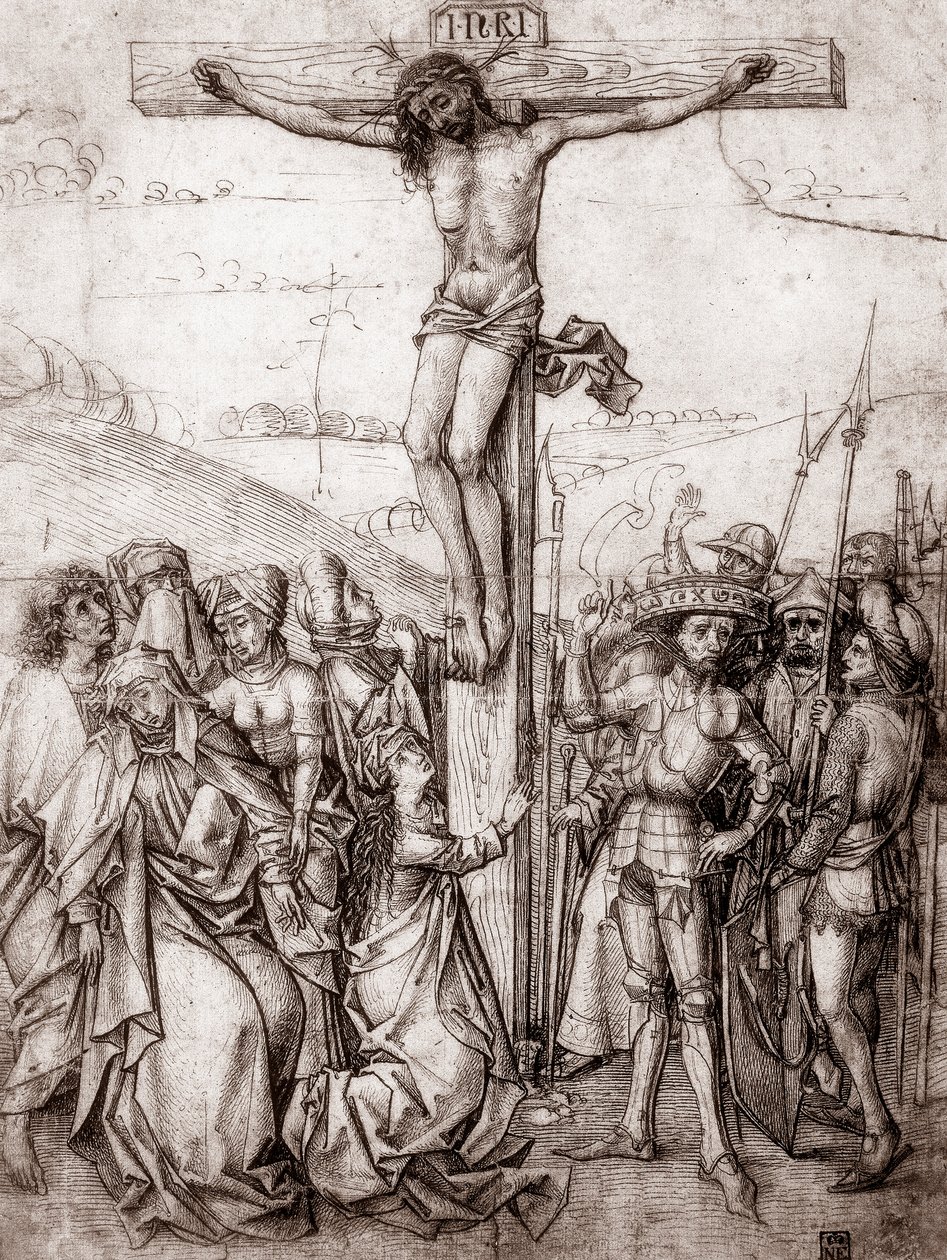 Cristo en la Cruz, c1480 de Unbekannt