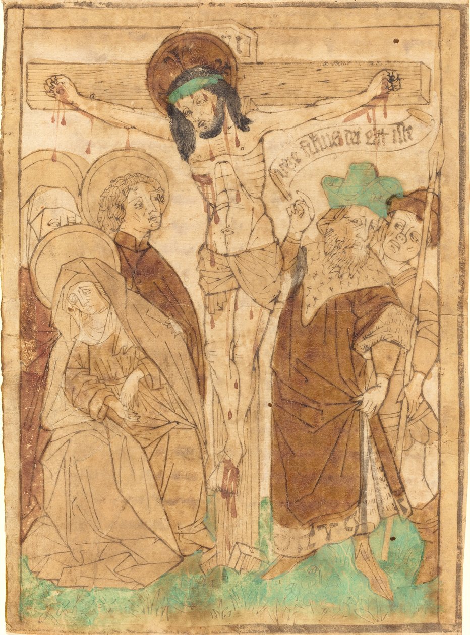 Cristo en la cruz, c. 1450-1460 de Unbekannt