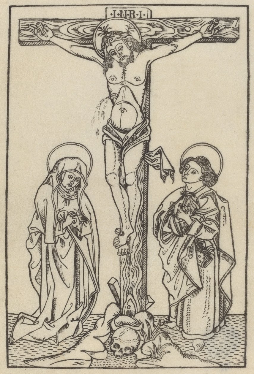 Cristo en la cruz, c. 1480-1500 de Unbekannt