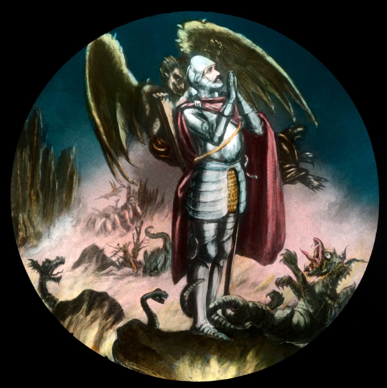Cristiano - el Valle de la Sombra de la Muerte, c. 1910 de Unbekannt