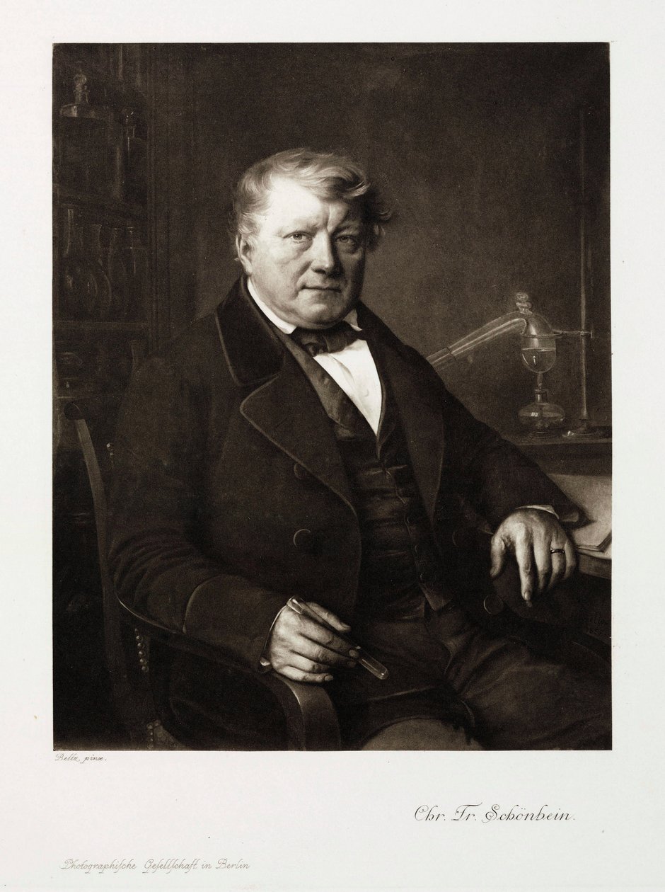 Christian Friedrich Schönbein, químico alemán, c 1860 de Unbekannt