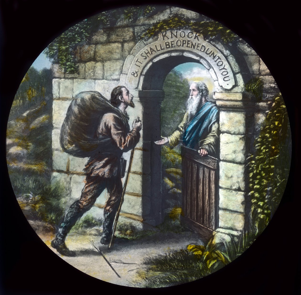 Cristiano en la puerta, c. 1910 de Unbekannt