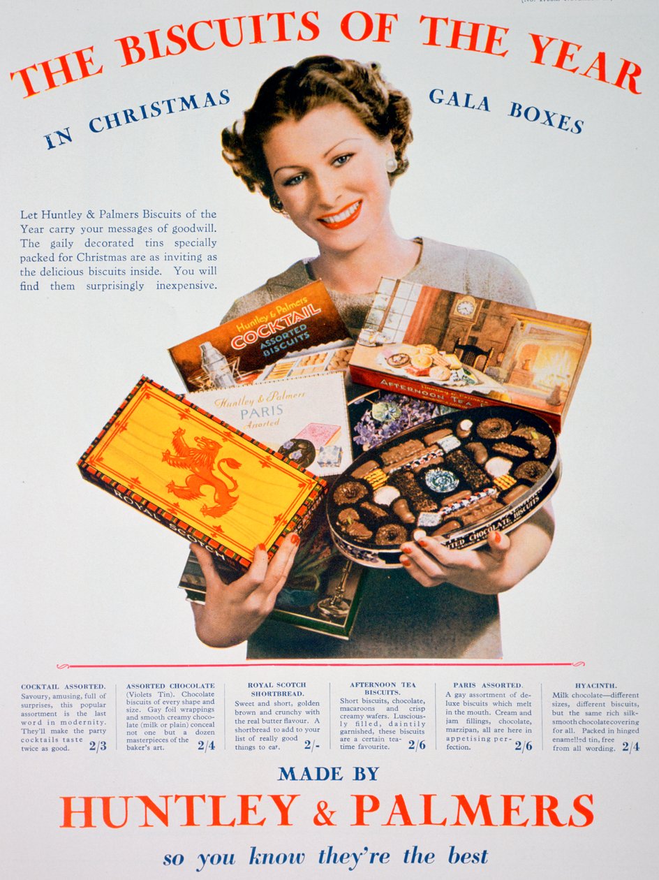 Anuncio navideño de galletas Huntley y Palmers, 1935 de Unbekannt