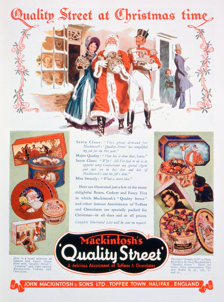Anuncio navideño de Mackintoshs Quality Street, 1937 de Unbekannt