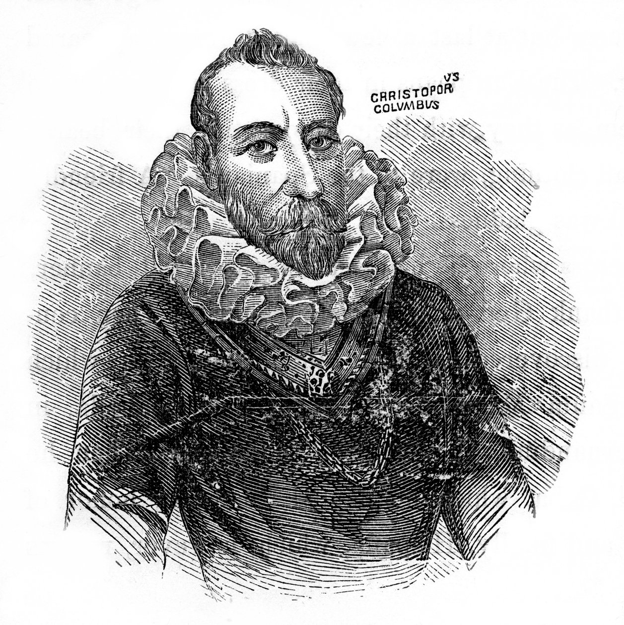 Cristóbal Colón, explorador y comerciante italiano, c1872 de Unbekannt