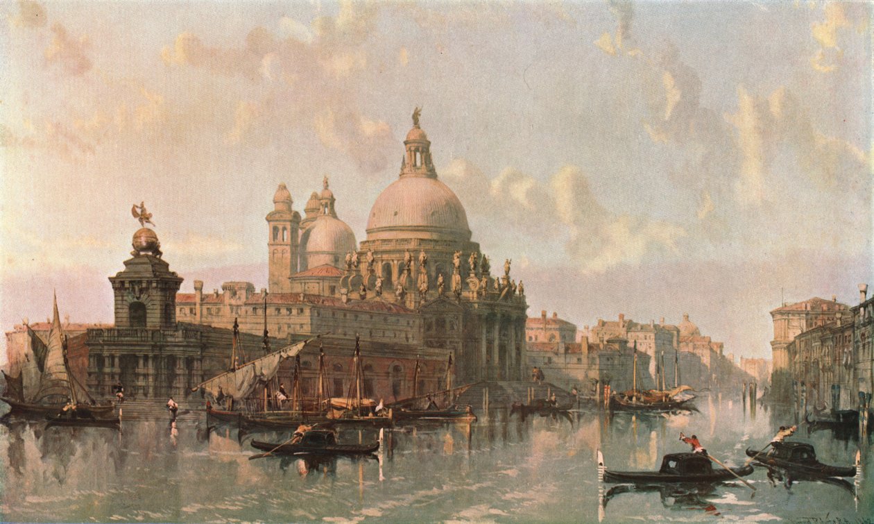 Iglesia de Santa Maria della Salute, Venecia, 1862, c1902 de Unbekannt