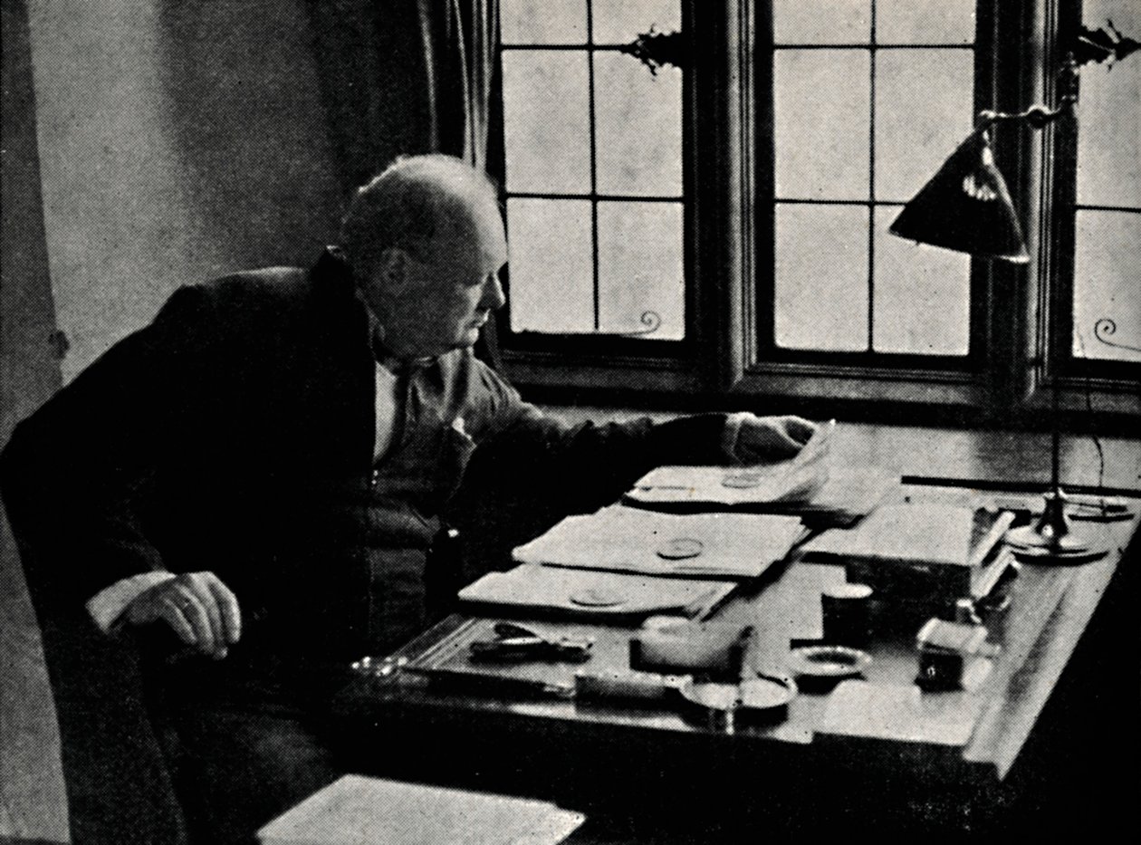 Churchill trabajando, 1940s, 1945 de Unbekannt