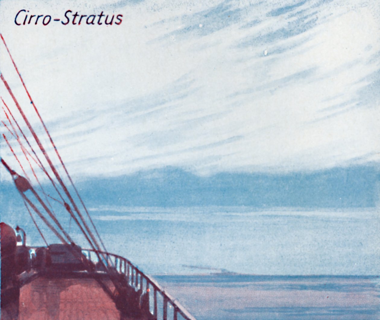 Cirro-Estratos - Una docena de las principales formas de nubes en el cielo, 1935 de Unbekannt