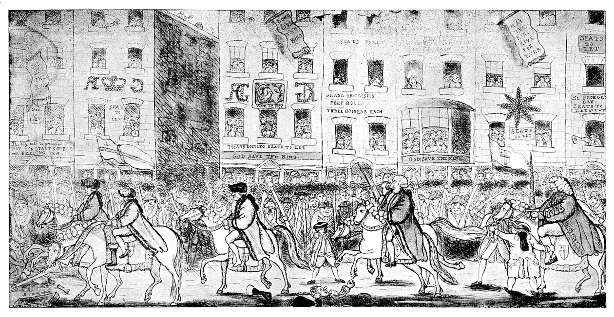 Equitación Urbana o Procesión a San Pablo, 1789 de Unbekannt