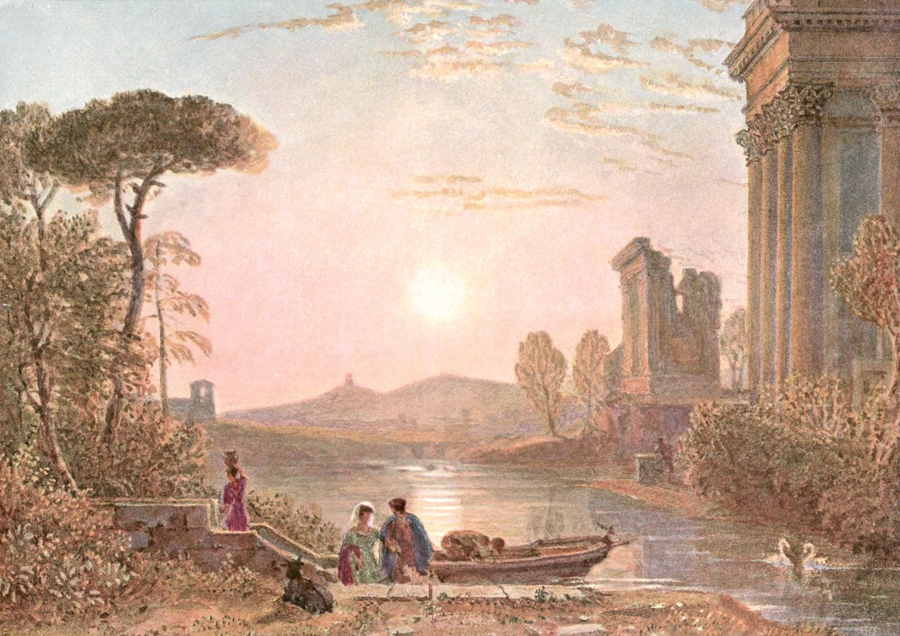 Paisaje clásico, c1900 de Unbekannt