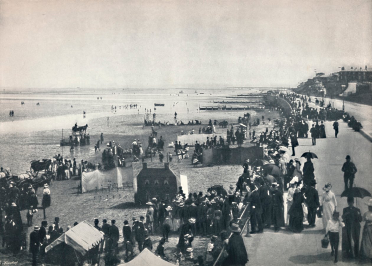 Cleethorpes - Una vista en las arenas, 1895 de Unbekannt