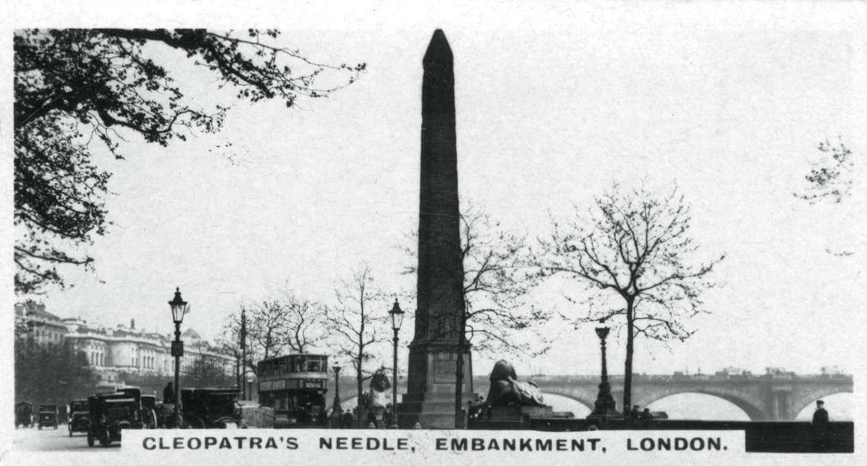 La Aguja de Cleopatra, Embankment, Londres, c. 1920s de Unbekannt