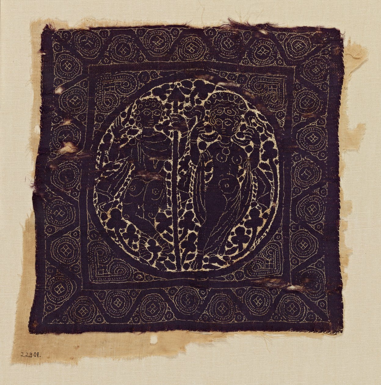 Fragmento de tela con Venus y Eneas de Unbekannt