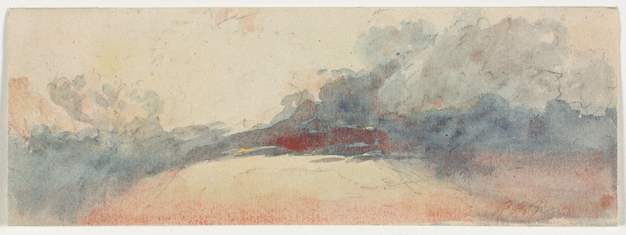 Estudio de nubes, 1800s de Unbekannt
