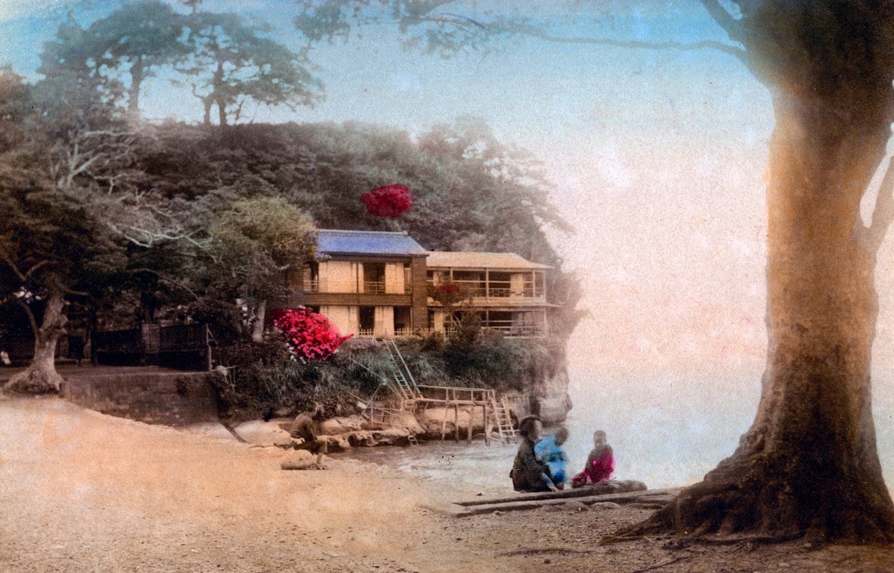 Escena costera, Japón de Unbekannt