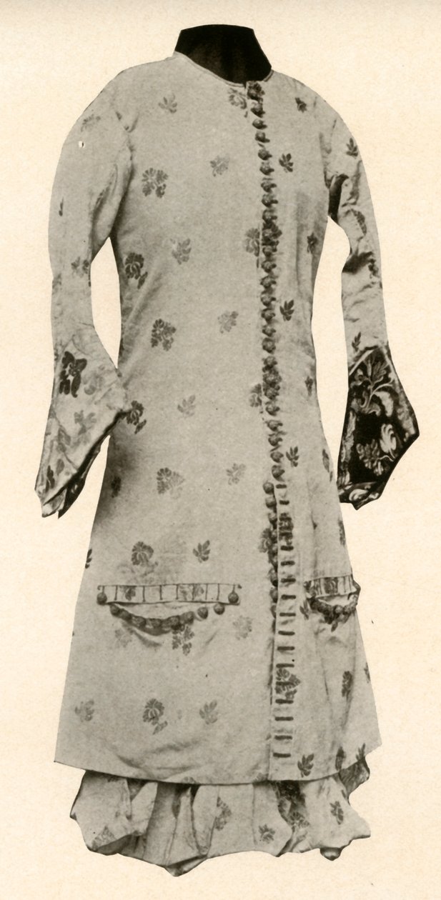 Abrigo y calzones completos de brocado de búfalo con flores y hojas, c1670, 1937 de Unbekannt