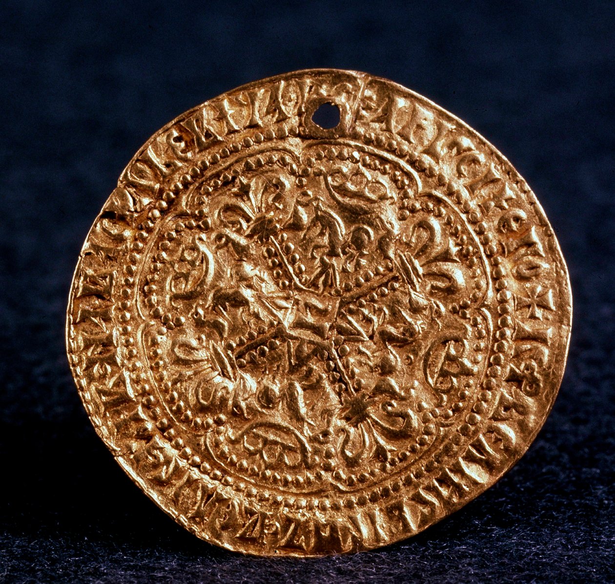 Moneda Korabelnik del Zar Iván III Anverso: cruz de flor, 1471-1490 de Unbekannt