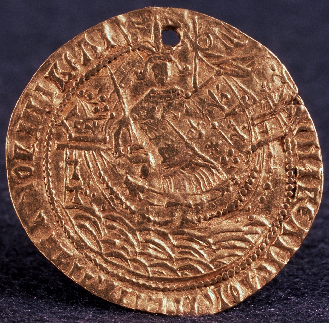 Moneda Korabelnik del Zar Iván III Reverso: Gobernante en su barco, 1471-1490 de Unbekannt