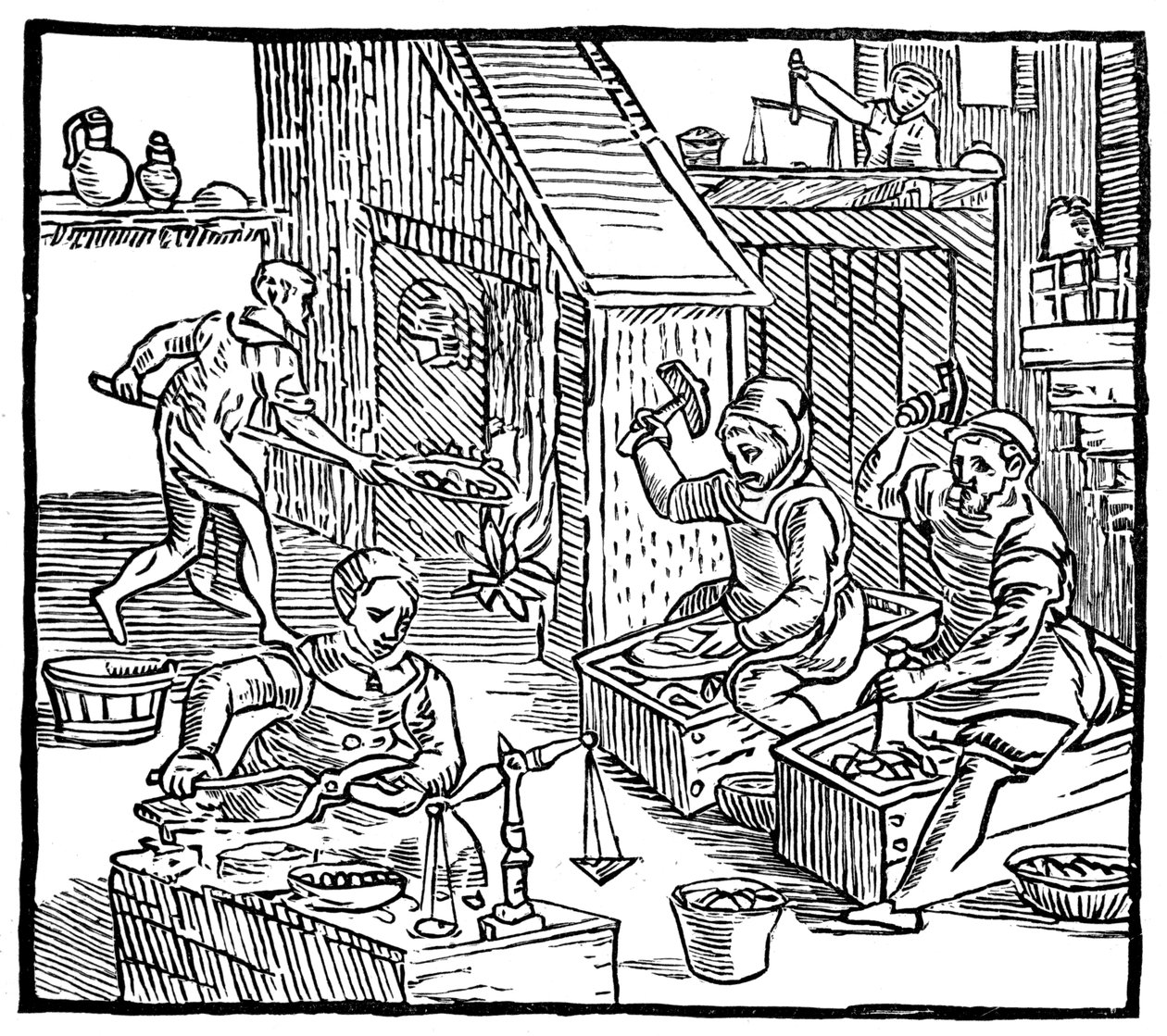 Monederos trabajando, 1577, 1893 de Unbekannt