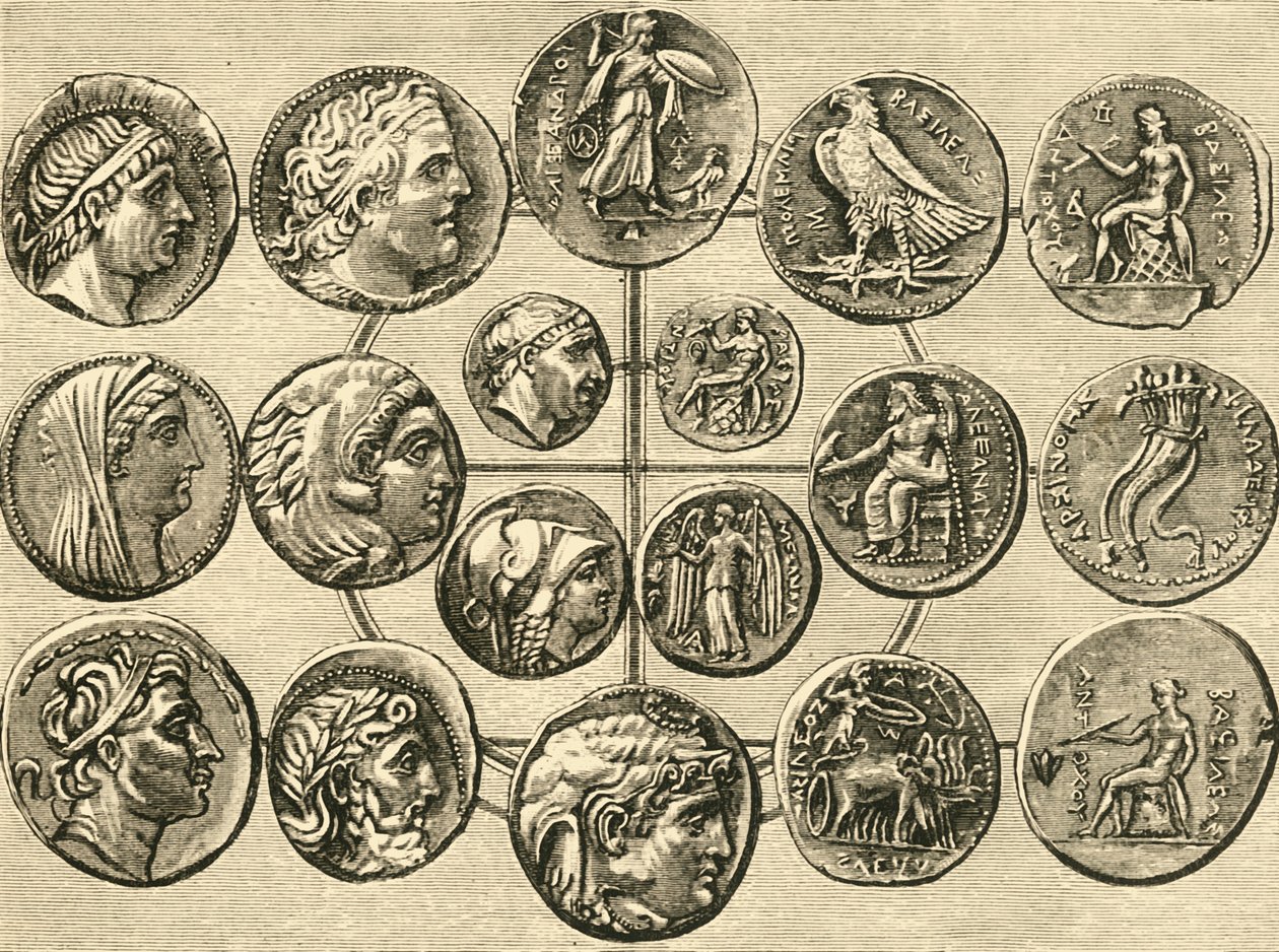 Monedas de los soberanos macedonios de Siria y Egipto de Unbekannt