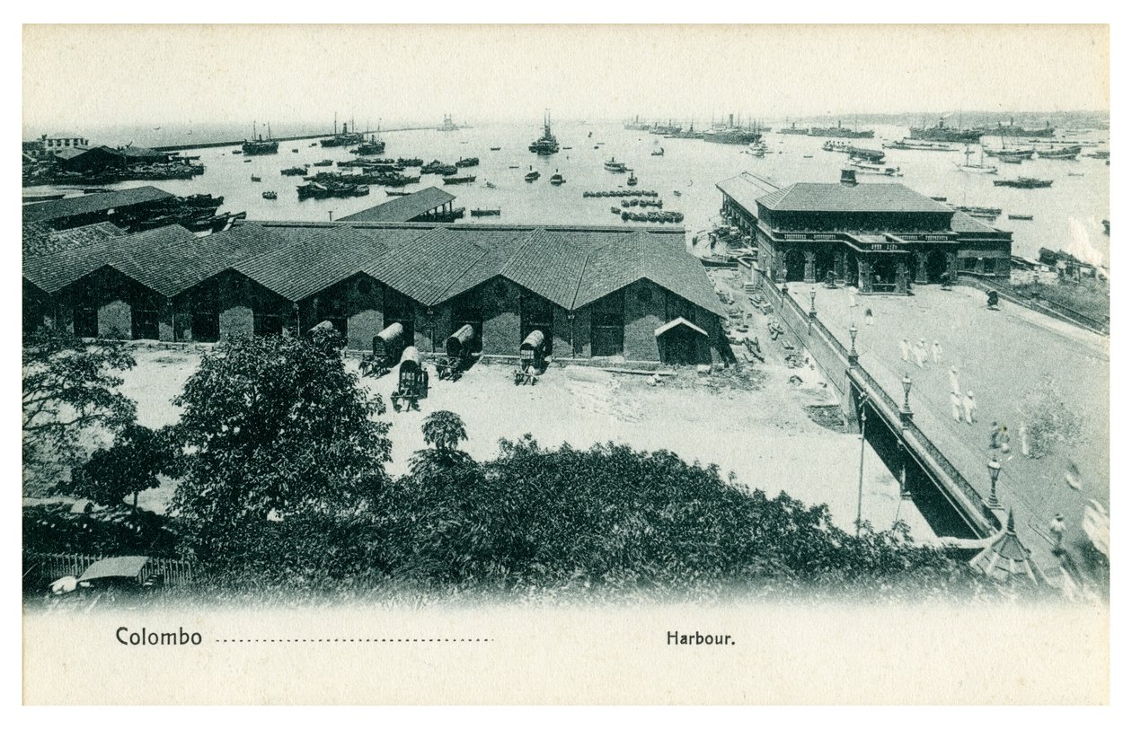 Puerto de Colombo, Ceilán, principios del siglo XX de Unbekannt