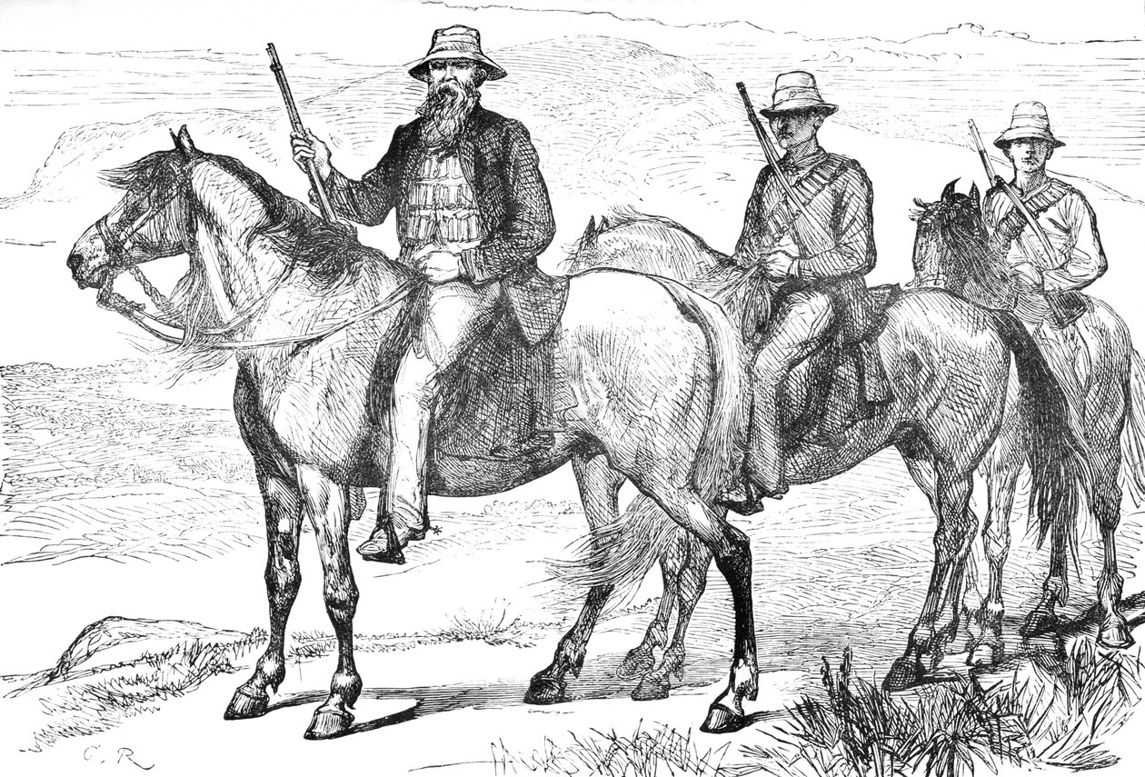 Comandante Piet Uys, de los Voluntarios Montados del Transvaal, c. 1880 de Unbekannt
