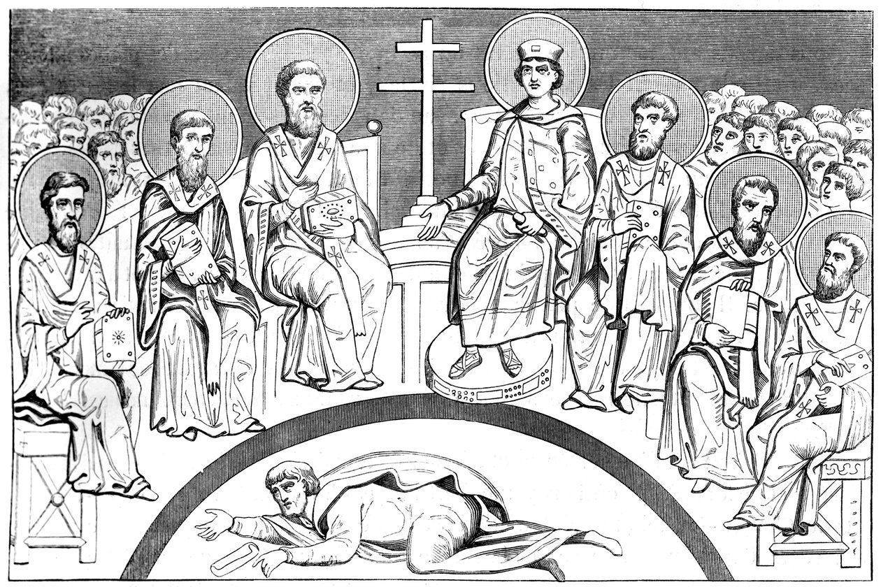 Conmemoración del segundo concilio de Nicea, siglos IX-X de Unbekannt