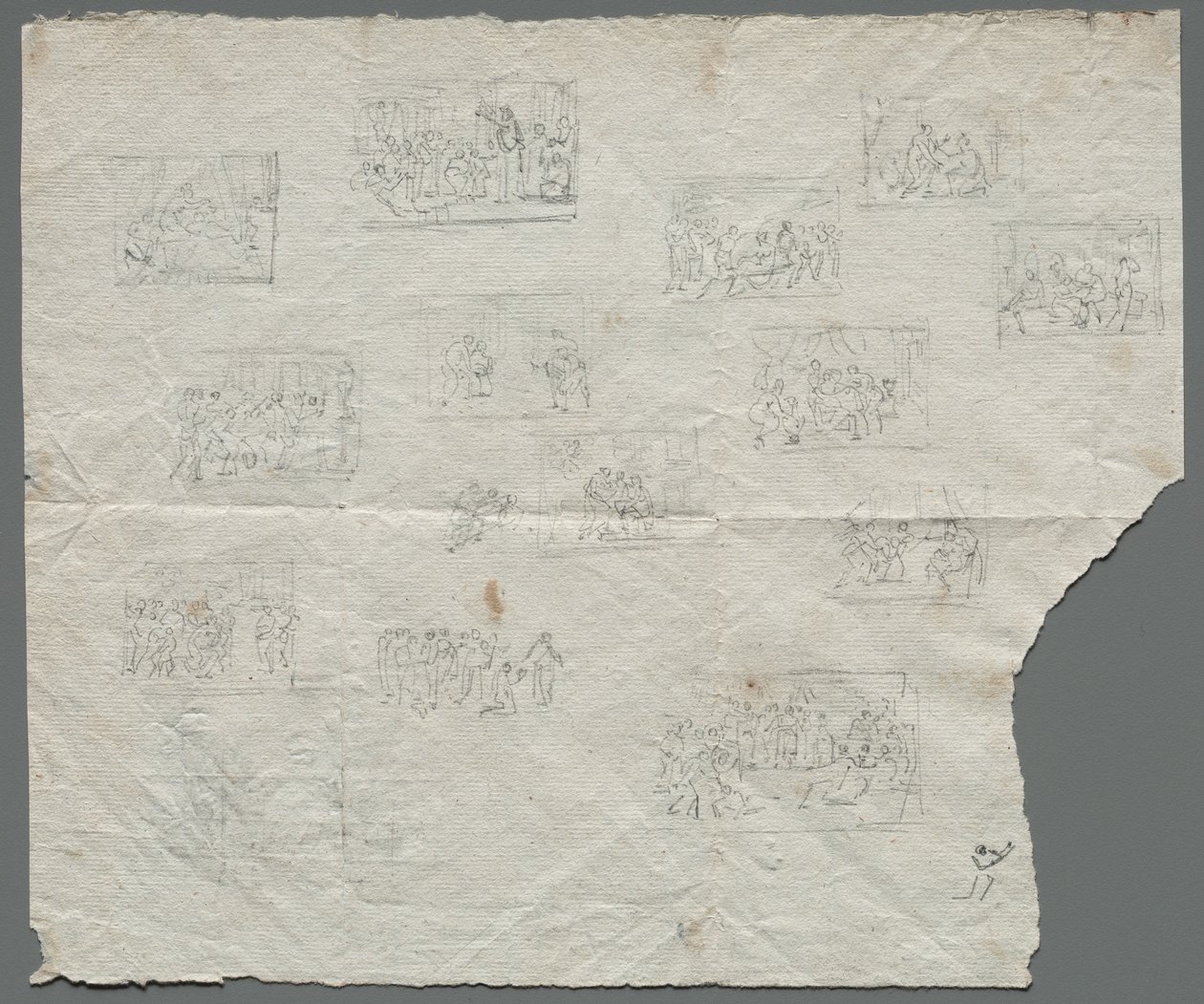 Bocetos compositivos después de Rafael y otros artistas recto, c. 1800 de Unbekannt