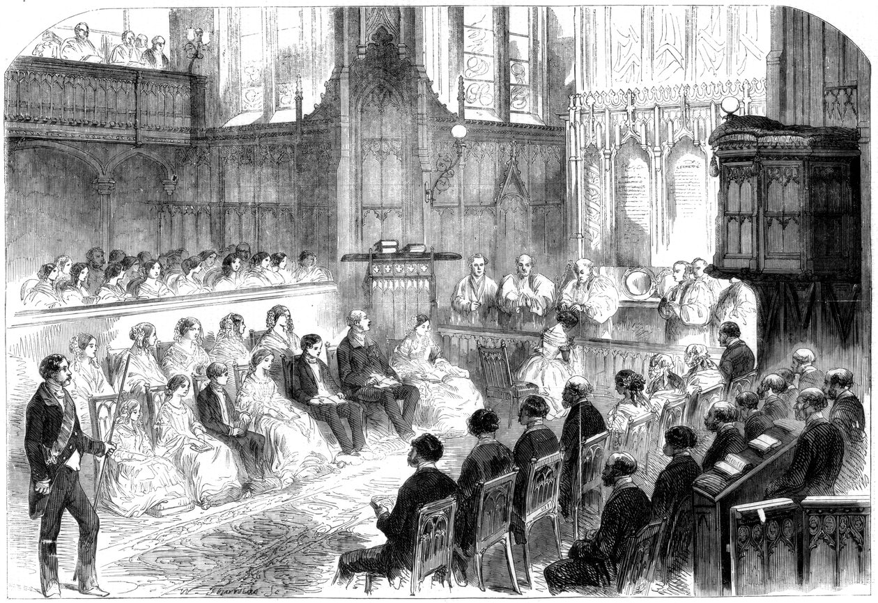Confirmación de la princesa real, Castillo de Windsor, 1856 de Unbekannt