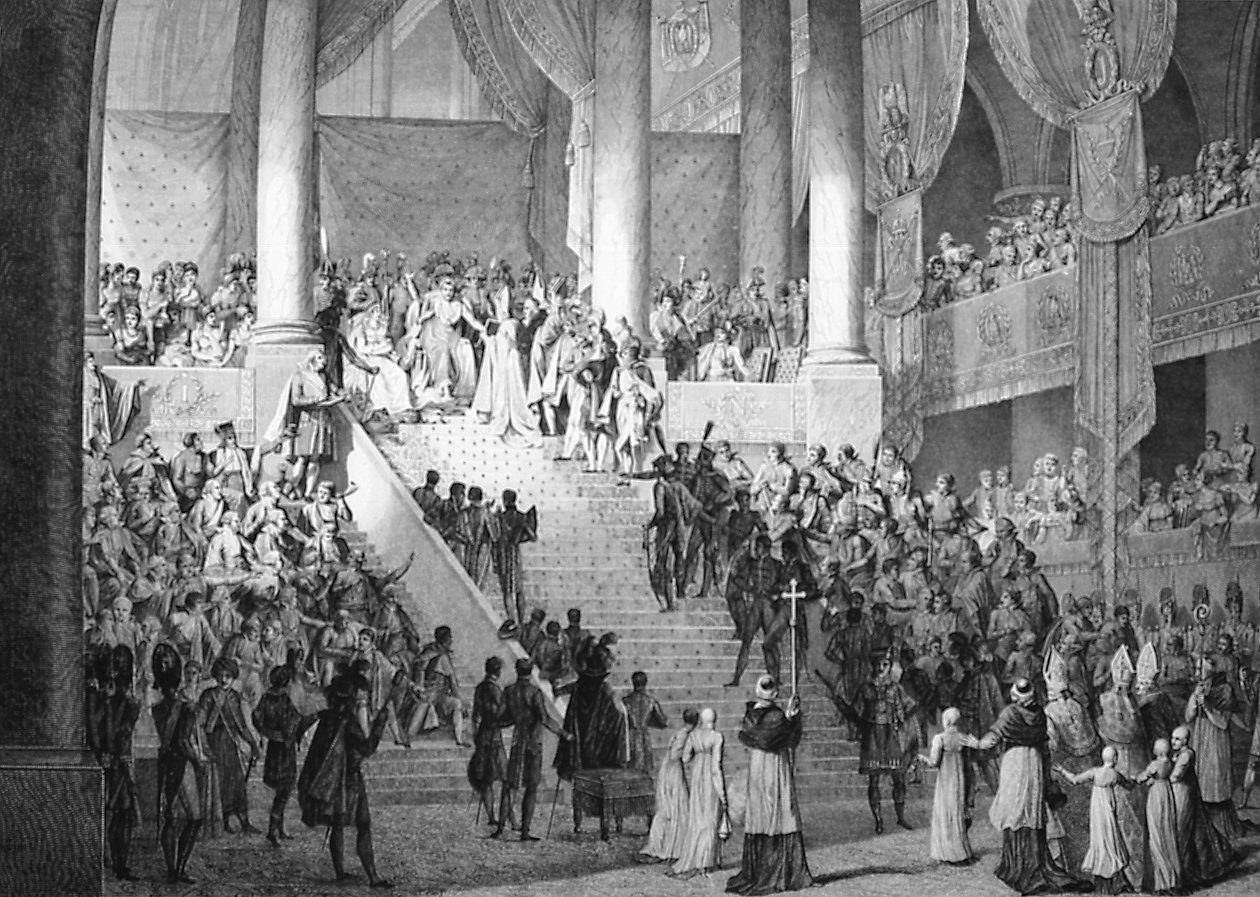 Consagración de Napoleón y Coronación de Josefina por el Papa Pío VII, 2 de diciembre de 1804 de Unbekannt