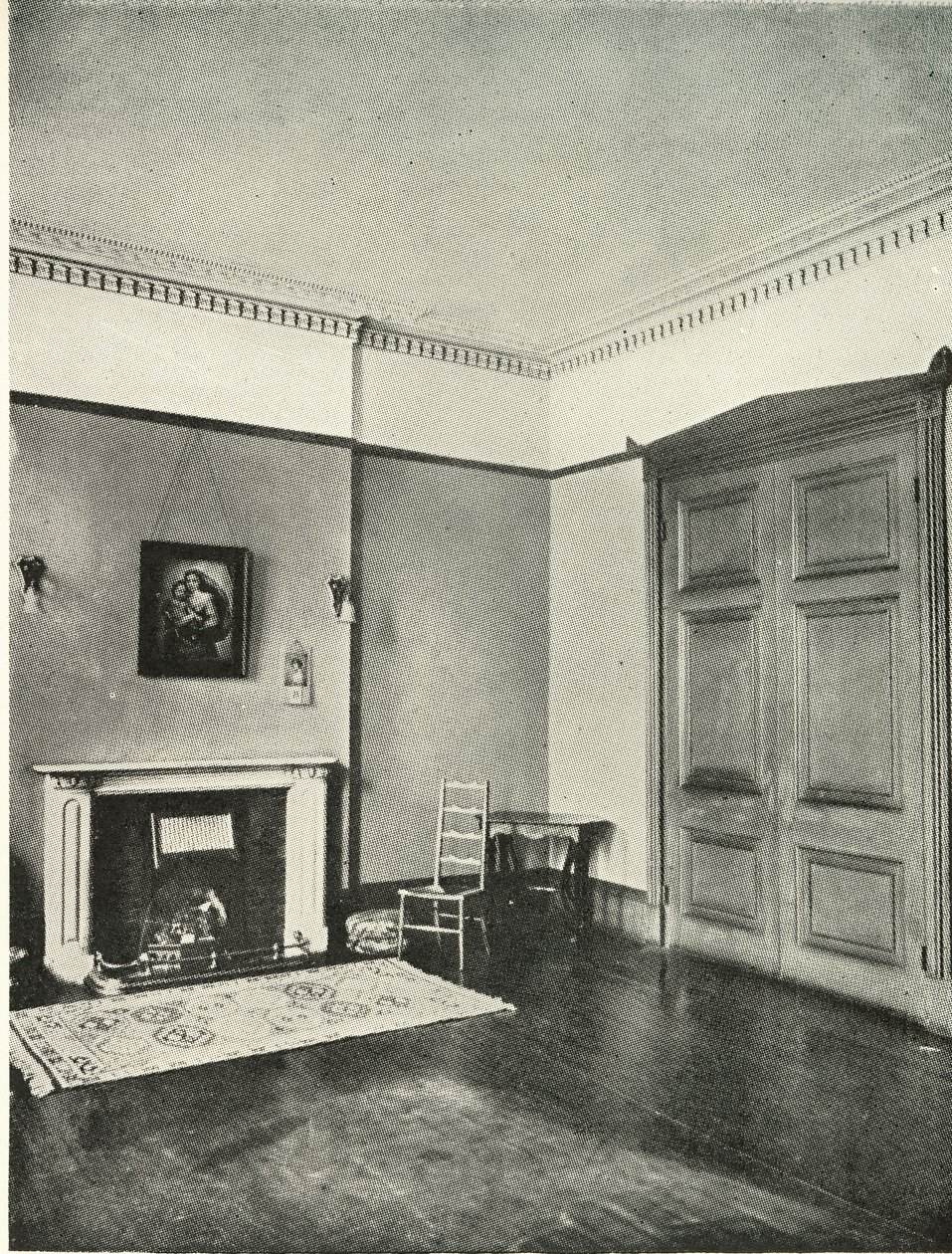 Interiores contrastados: Regencia - Mecklenburgh Square, Bloomsbury, 1938 de Unbekannt