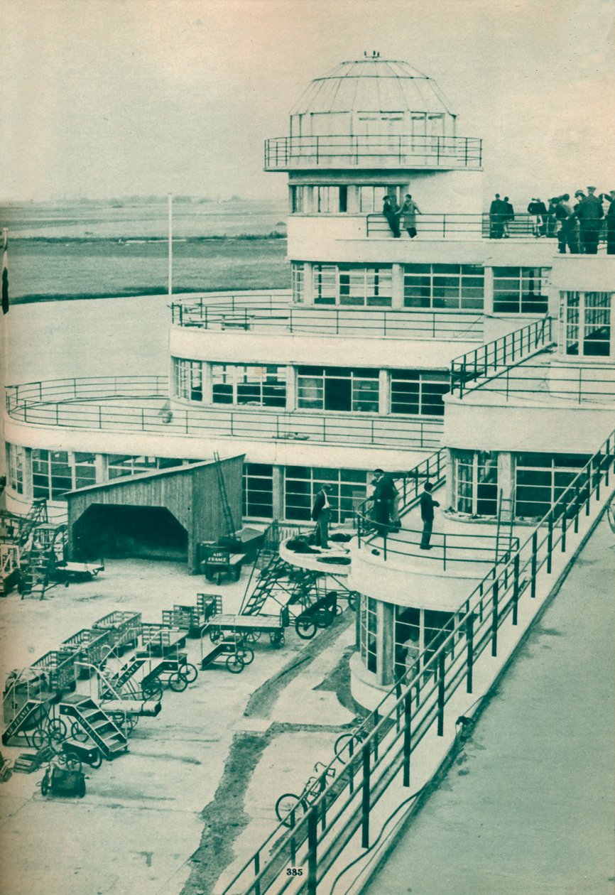 Torre de control en el Aeropuerto de Le Bourget, París, c1936 c1937 de Unbekannt