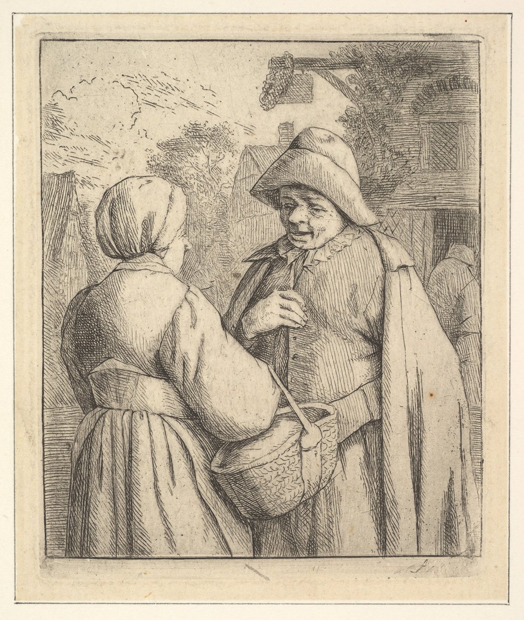 Conversación en la calle, 1610-85 de Unbekannt