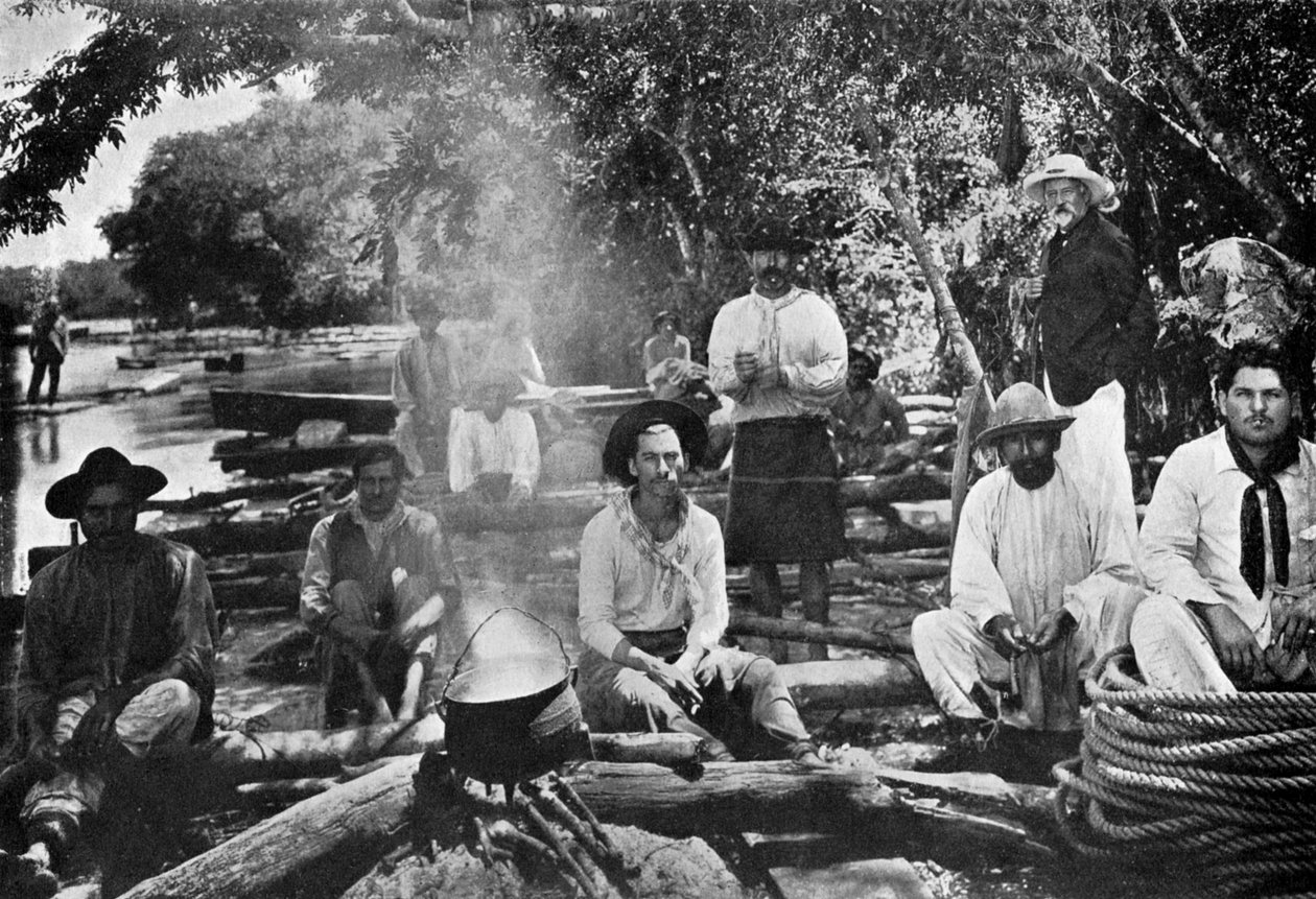 Cocinando en una balsa, Paraguay de Unbekannt