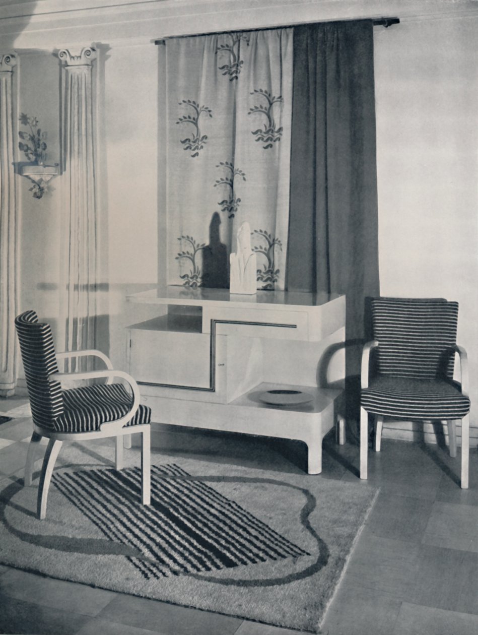 Esquina de una habitación diseñada por Hayes Marshall para Fortnum & Mason Ltd., Londres, 1936 de Unbekannt
