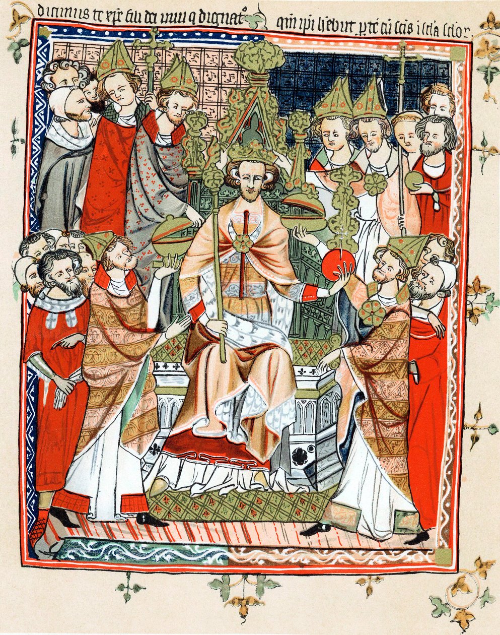 Coronación y unción de un rey de Unbekannt